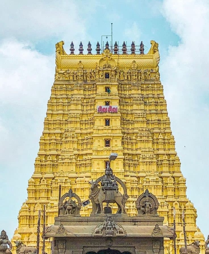 The Ramanathaswamy temple at Rameswaram